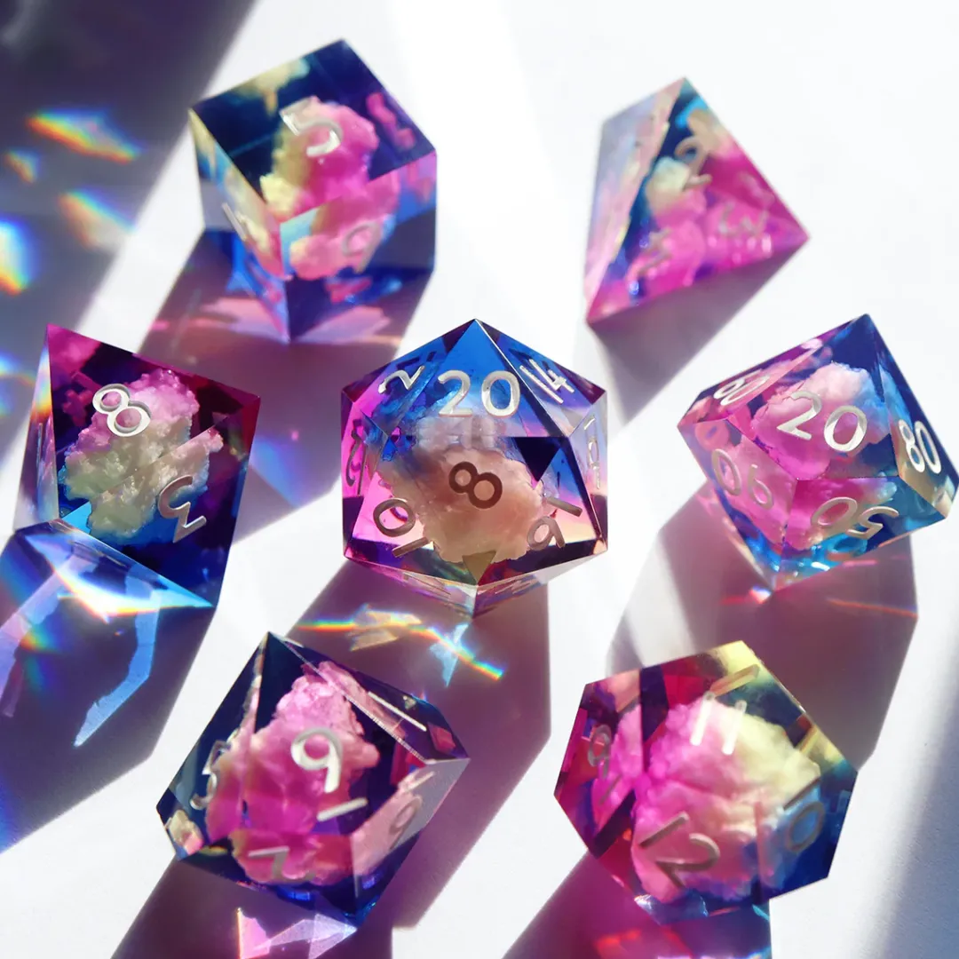 Critical Role Air Ashari Dice Set- Dice And Dice Bags