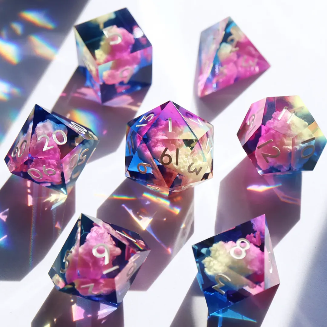 Critical Role Air Ashari Dice Set- Dice And Dice Bags