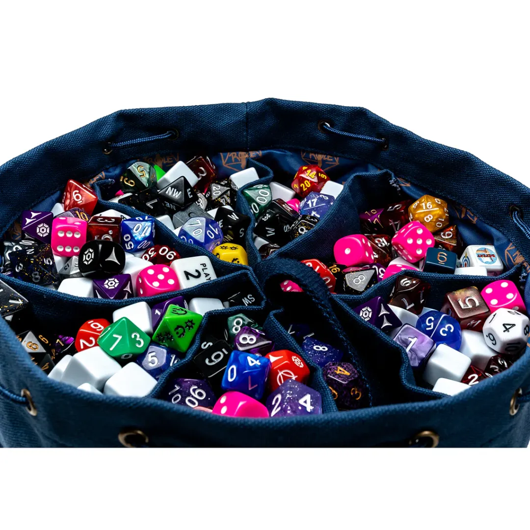 Critical Role Bailey's Blue Dice Bag of Hoarding- Dice And Dice Bags