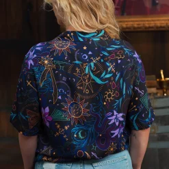 Critical Role Beauty of Exandria: Creation - Mollymauk Tealeaf Camp Shirt- Polo & Button Down Shirts