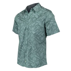 Critical Role Bells Hells Weapons Button Down Short Sleeve Shirt- Polo & Button Down Shirts