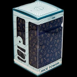Critical Role Bells Hells Pattern Printed Leatherette Dice Tower- Dice And Dice Bags