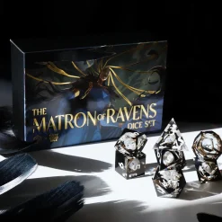 Critical Role Matron of Ravens Dice Set- Dice And Dice Bags