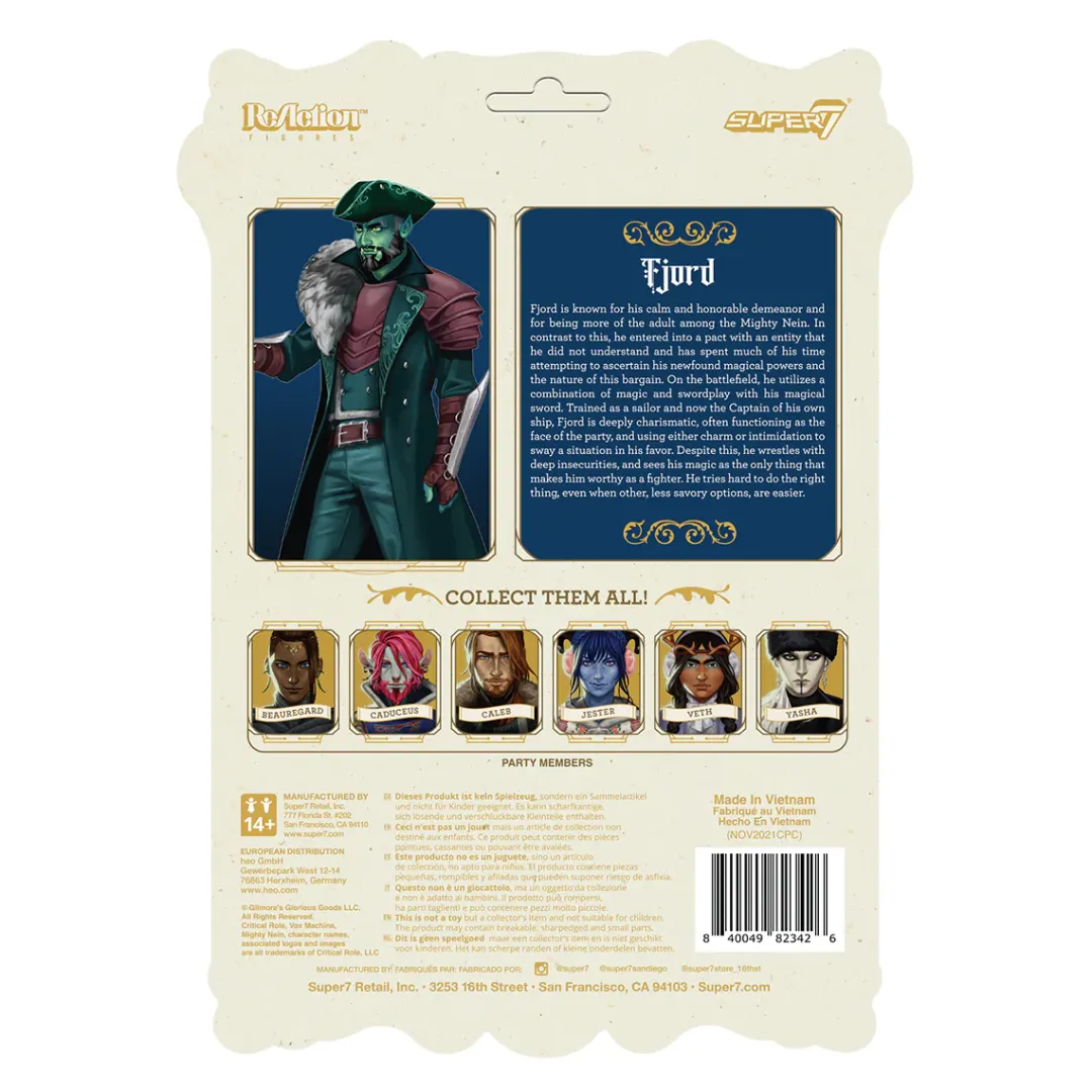 Critical Role Mighty Nein ReAction Figure - Fjord Stone- Reaction Figures