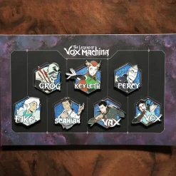 Critical Role The Legend of Vox Machina Pin Set 7-Pack- Pins