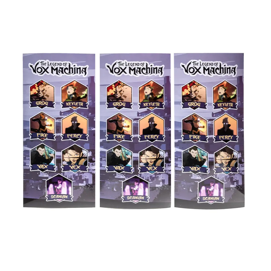 Critical Role The Legend of Vox Machina Sticker Set- Decals And Stickers