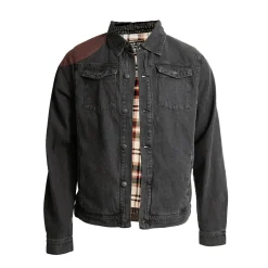 Critical Role Vox Machina Collection: Grog Strongjaw Flannel Lined Denim Shirt Jacket- Jackets