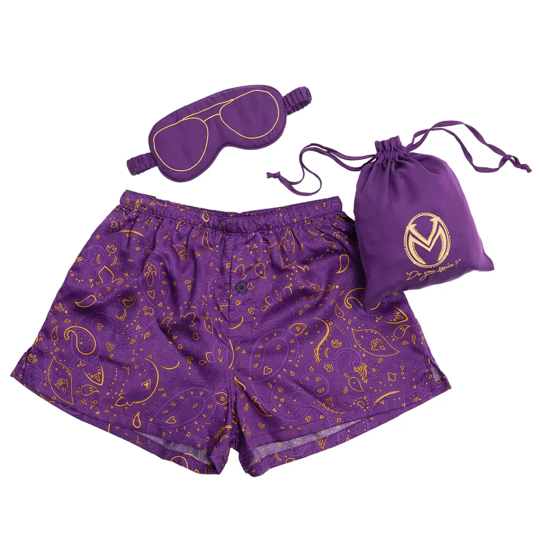 Critical Role Vox Machina Collection: Scanlan Shorthalt Boxers & Sleep Mask Set- Pajamas & Robes|Headwear